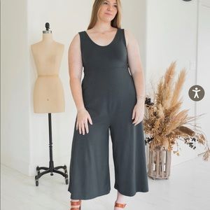 Mien Studios lakeside wide leg jumpsuit in gray